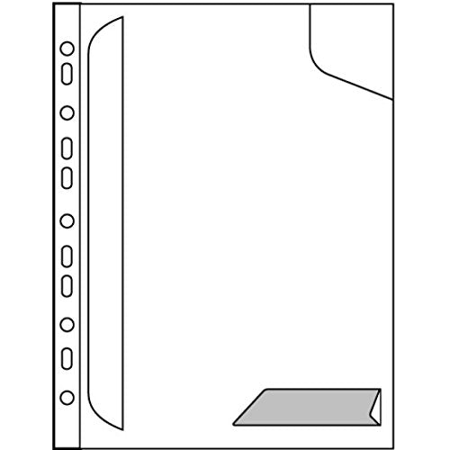 Combifile A4 Folder, Clear Blue Matt, Top-Left Open, 200µm PP, Pack of 5