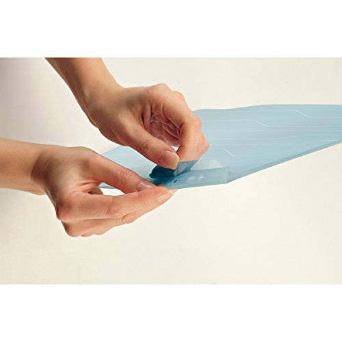 Combifile A4 Folder, Clear Blue Matt, Top-Left Open, 200µm PP, Pack of 5