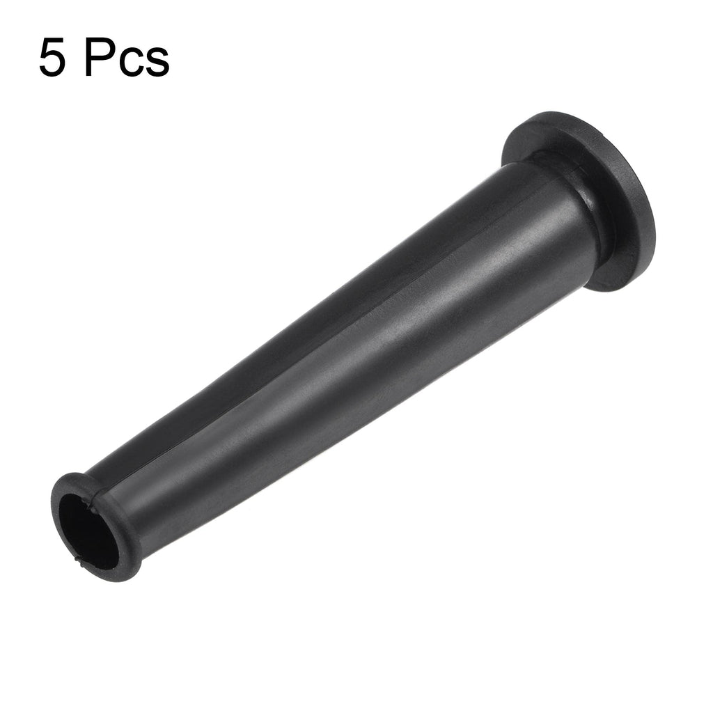 Cord Boot Cable Protector Sleeve Rubber 69mm Black — 5 pcs