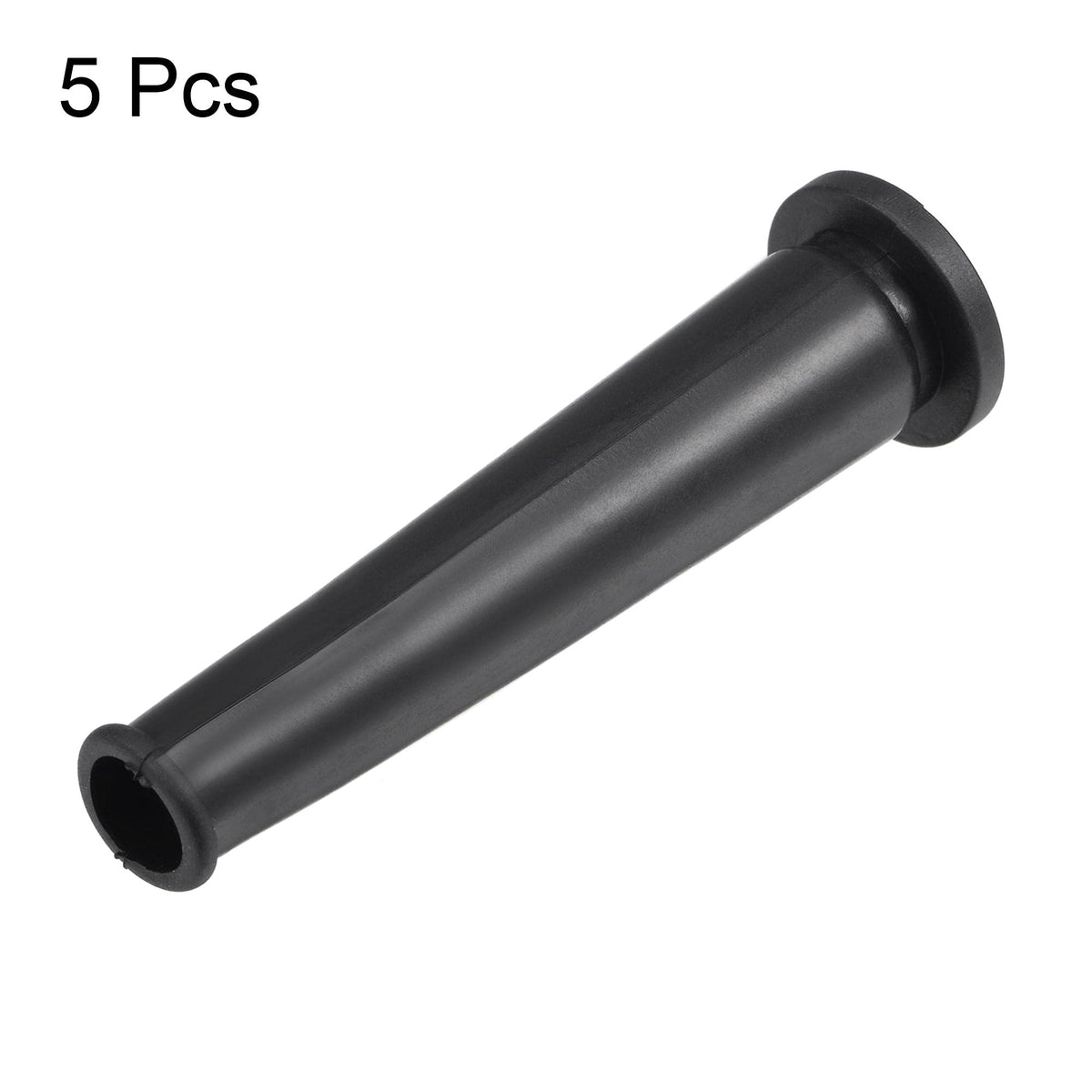 Cord Boot Cable Protector Sleeve Rubber 69mm Black — 5 pcs