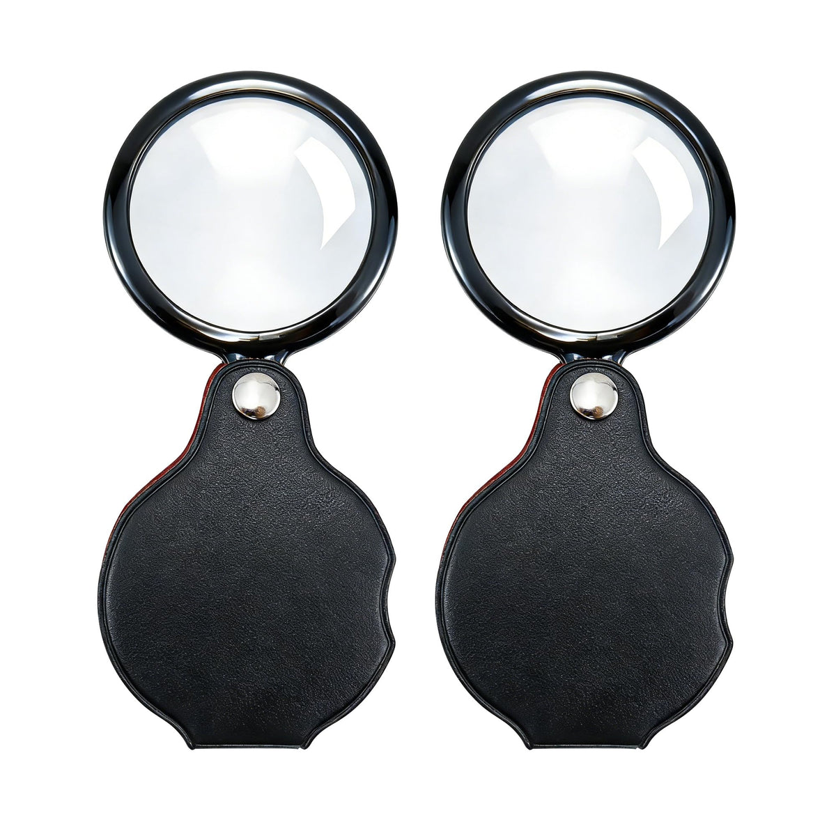 Desenda 2 PCS Small Magnifying Glass, Pocket Magnifier for Senior