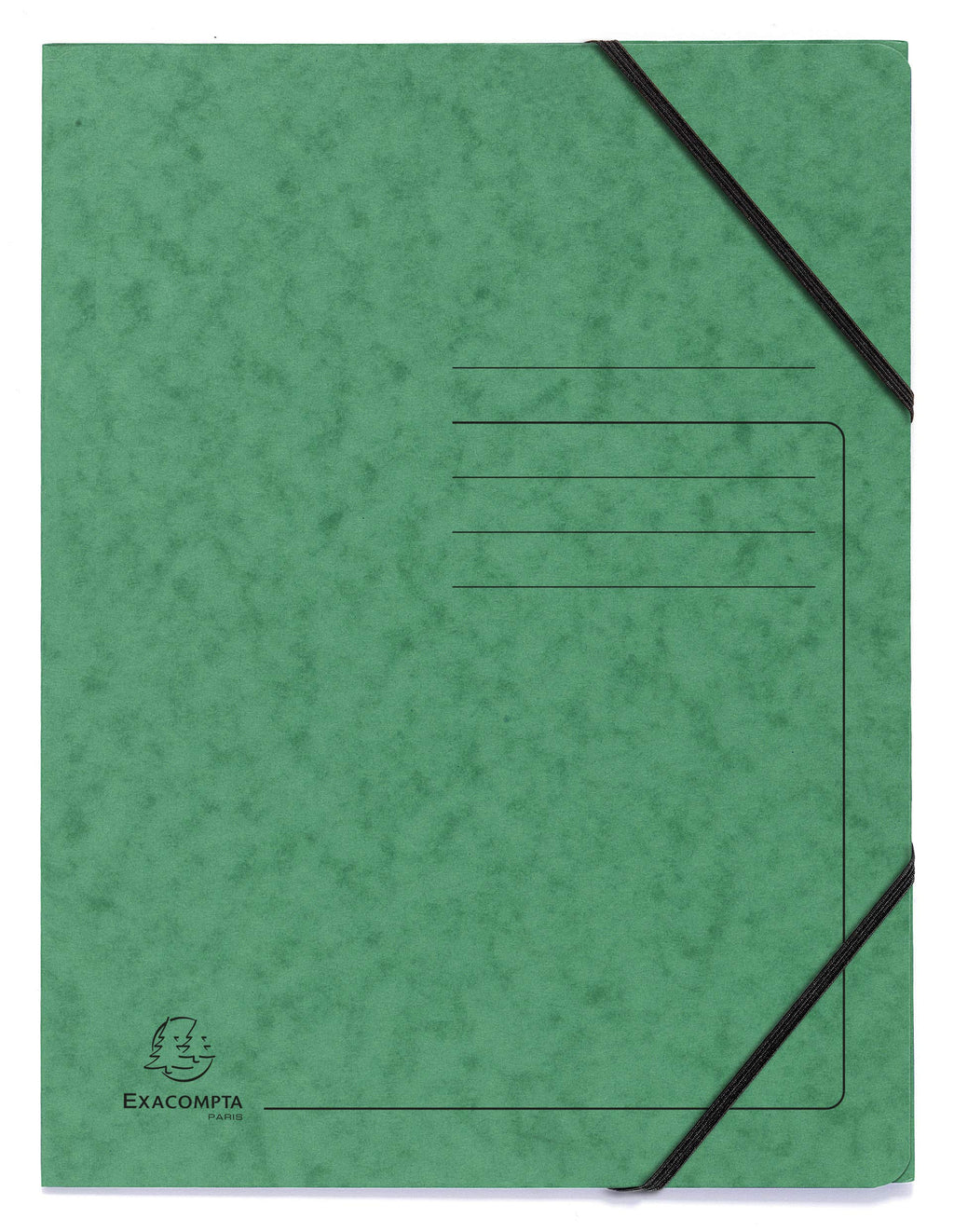 Elasticated Folder 240x320mm A4 355gsm Mottled Pressboard Pack of 5