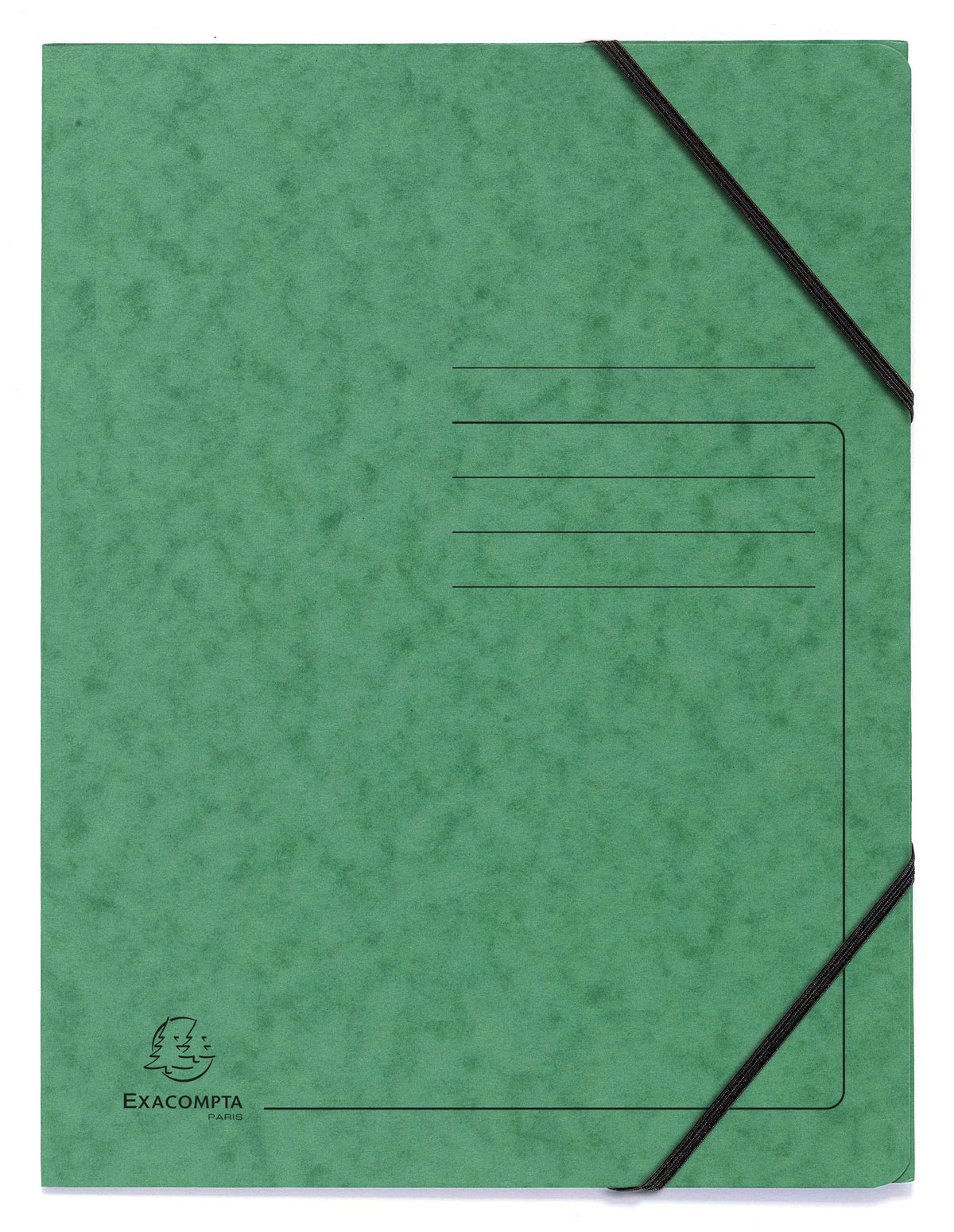 Elasticated Folder 240x320mm A4 355gsm Mottled Pressboard Pack of 5