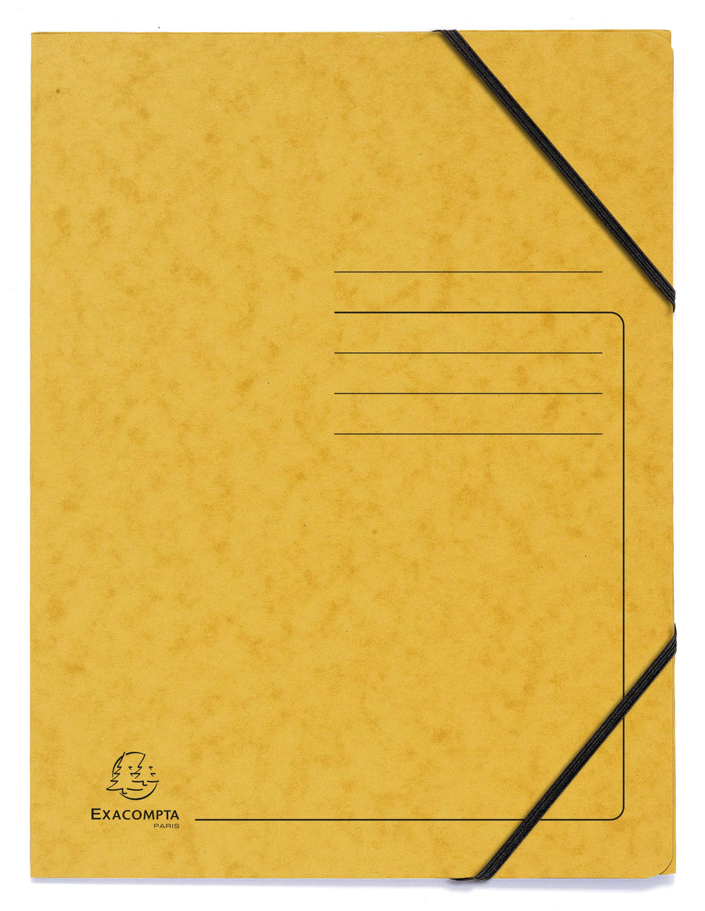 Elasticated Folder 240x320mm A4 355gsm Mottled Pressboard Pack of 5