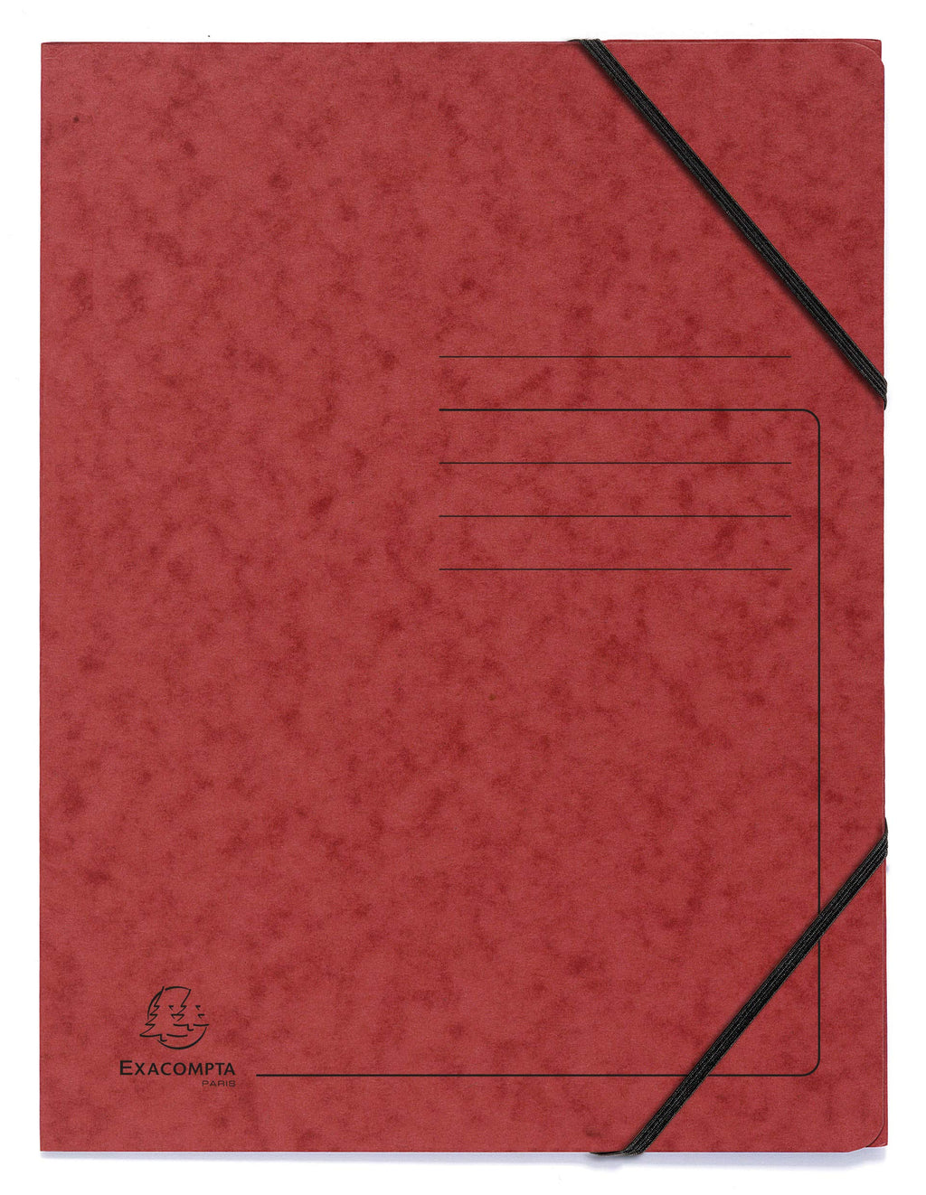 Elasticated Folder 240x320mm A4 355gsm Mottled Pressboard Pack of 5