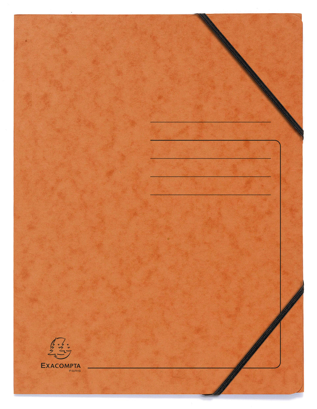 Elasticated Folder 240x320mm A4 355gsm Mottled Pressboard Pack of 5