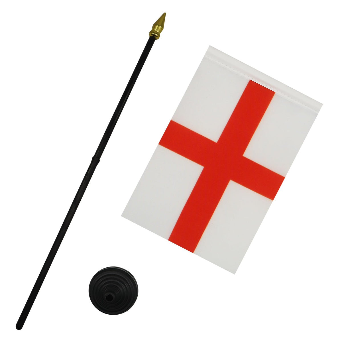 England Table Flag 15x10 cm 100D Polyester with Plastic Base