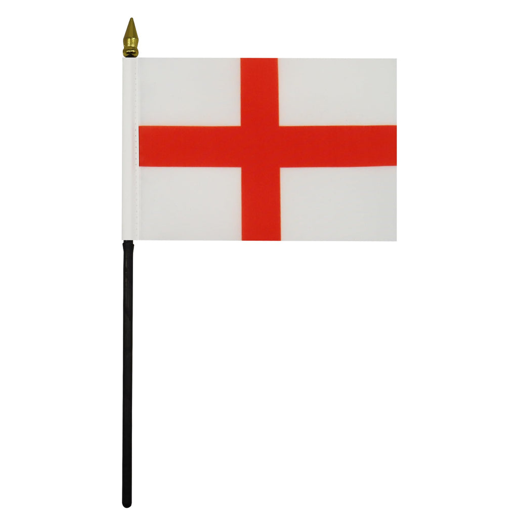 England Table Flag 15x10 cm 100D Polyester with Plastic Base