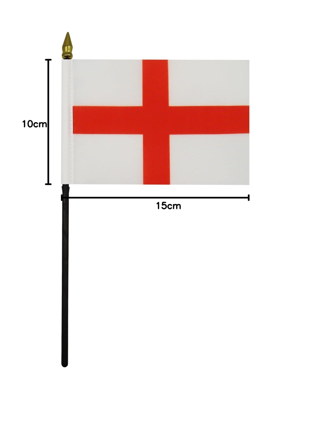 England Table Flag 15x10 cm 100D Polyester with Plastic Base