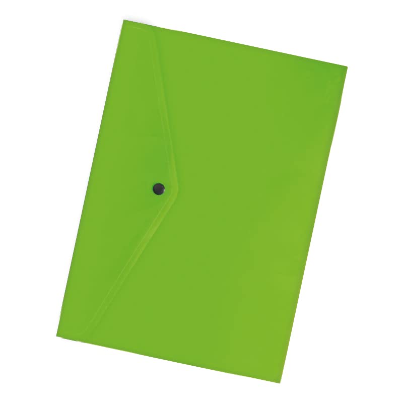 Envelope Folder 12CBV — Button Closure, Light Green