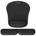 Ergonomic Foldable Mouse Mat & Keyboard Wrist Rest Set, Memory Foam