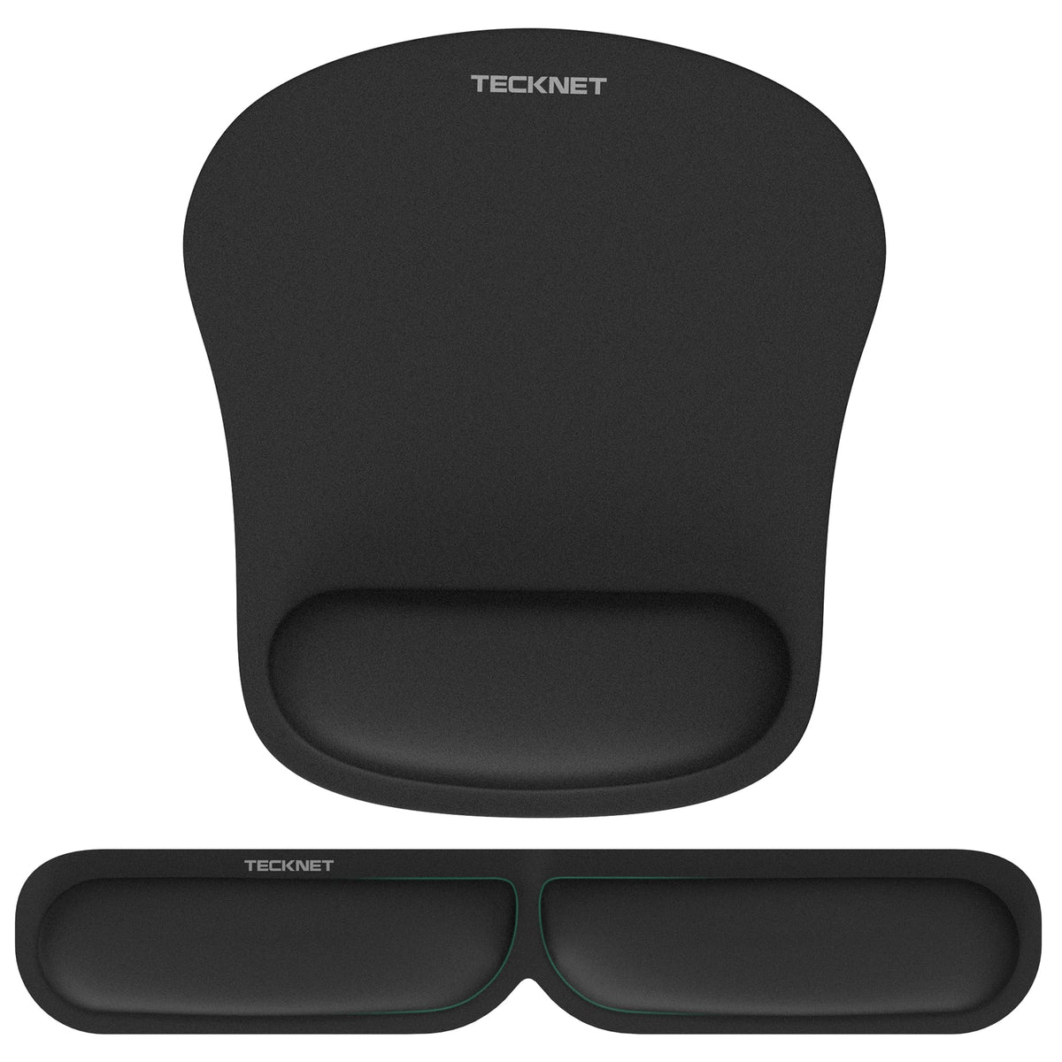Ergonomic Foldable Mouse Mat & Keyboard Wrist Rest Set, Memory Foam