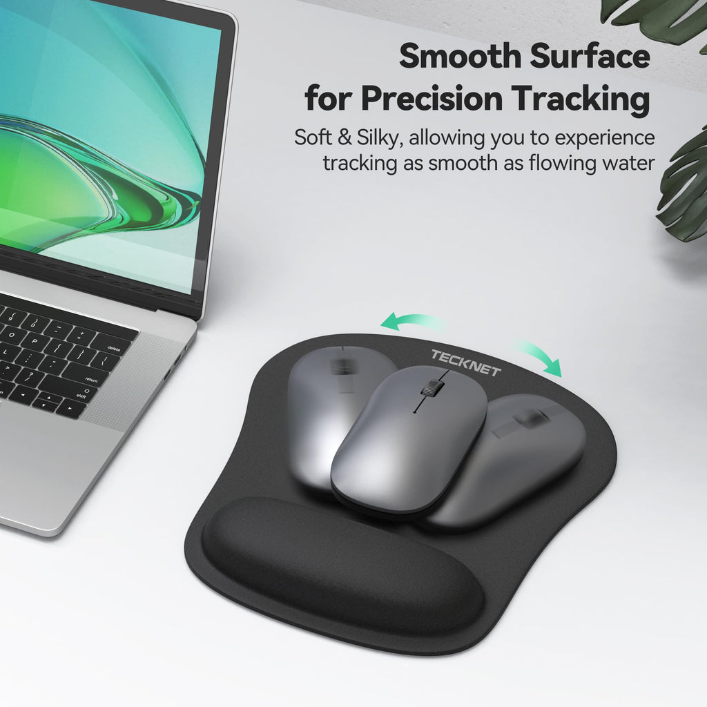 Ergonomic Foldable Mouse Mat & Keyboard Wrist Rest Set, Memory Foam