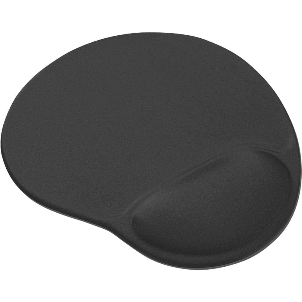 Ergonomic Mouse Pad with Gel Wrist Support, Black