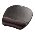 Everyday Memory Foam Mousepad with Wrist Support, Black