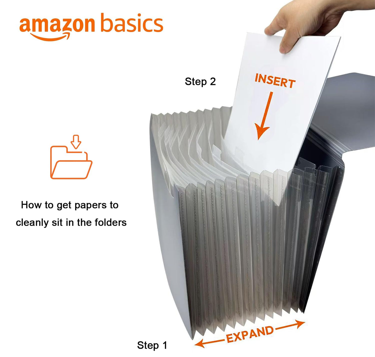Expanding A4 File Folder, 13-Pocket (Black)