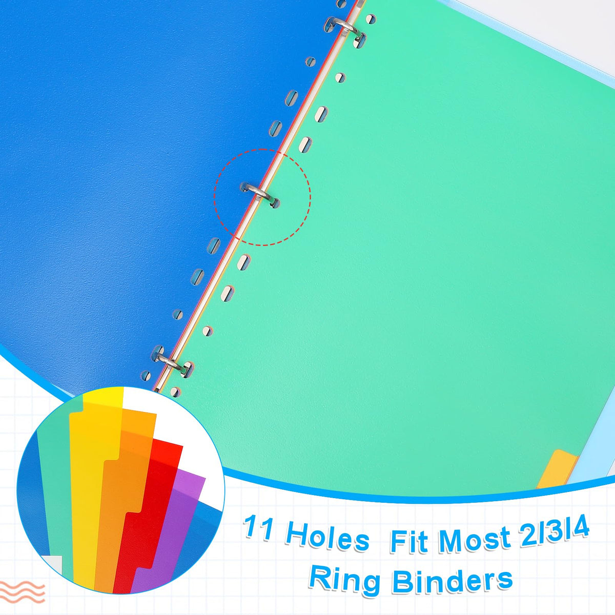 File Dividers A4 3-Pack 12-Part Coloured