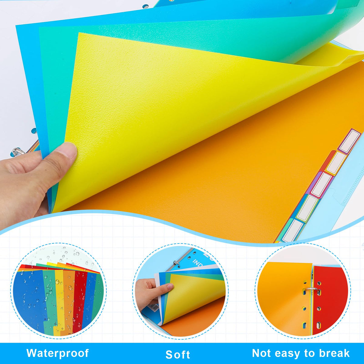 File Dividers A4 3-Pack 12-Part Coloured