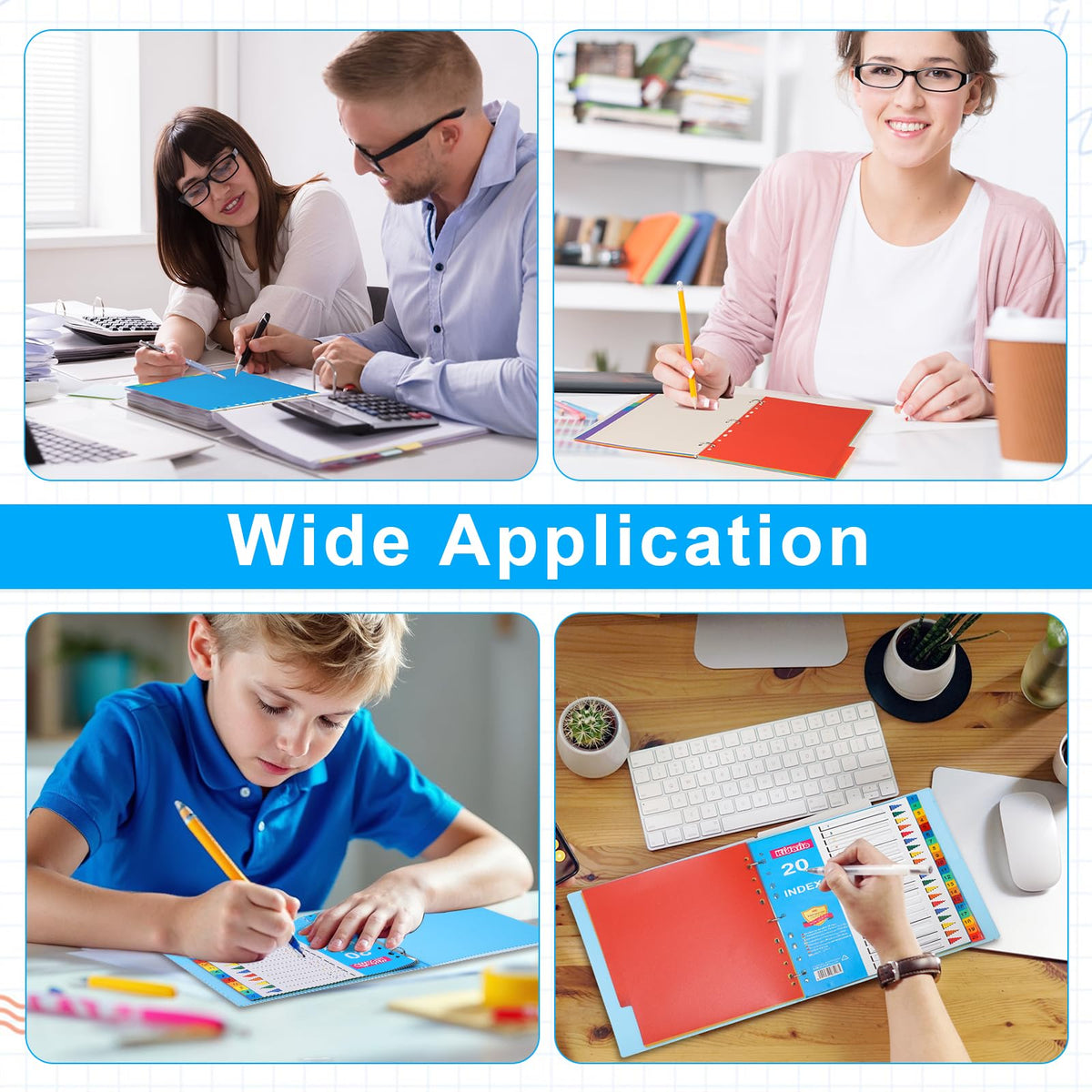 File Dividers A4 3-Pack 12-Part Coloured