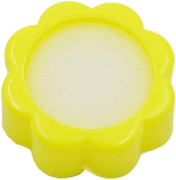Flower-Shaped Counting Finger Moistener Sponge — 2 Pack (Blue)