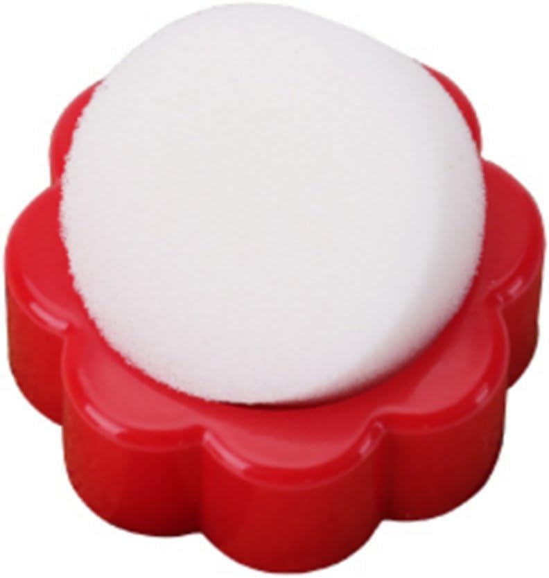 Flower-Shaped Counting Finger Moistener Sponge — 2 Pack (Blue)