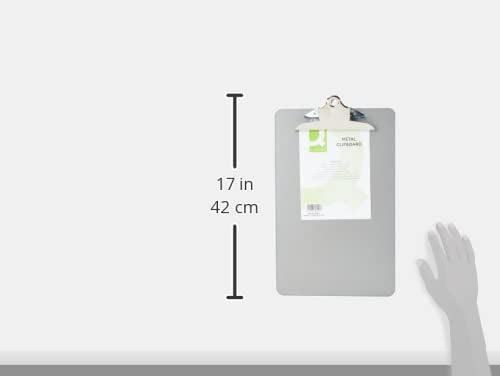 Foolscap/A4 Steel Clipboard — Grey
