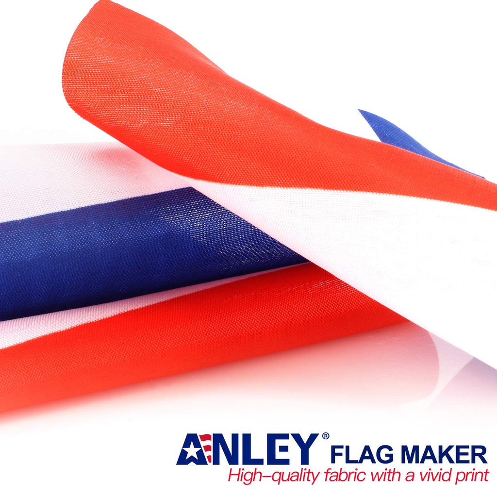 France 6x4 Inch Desk Flag Set with 12" Pole, Black Base