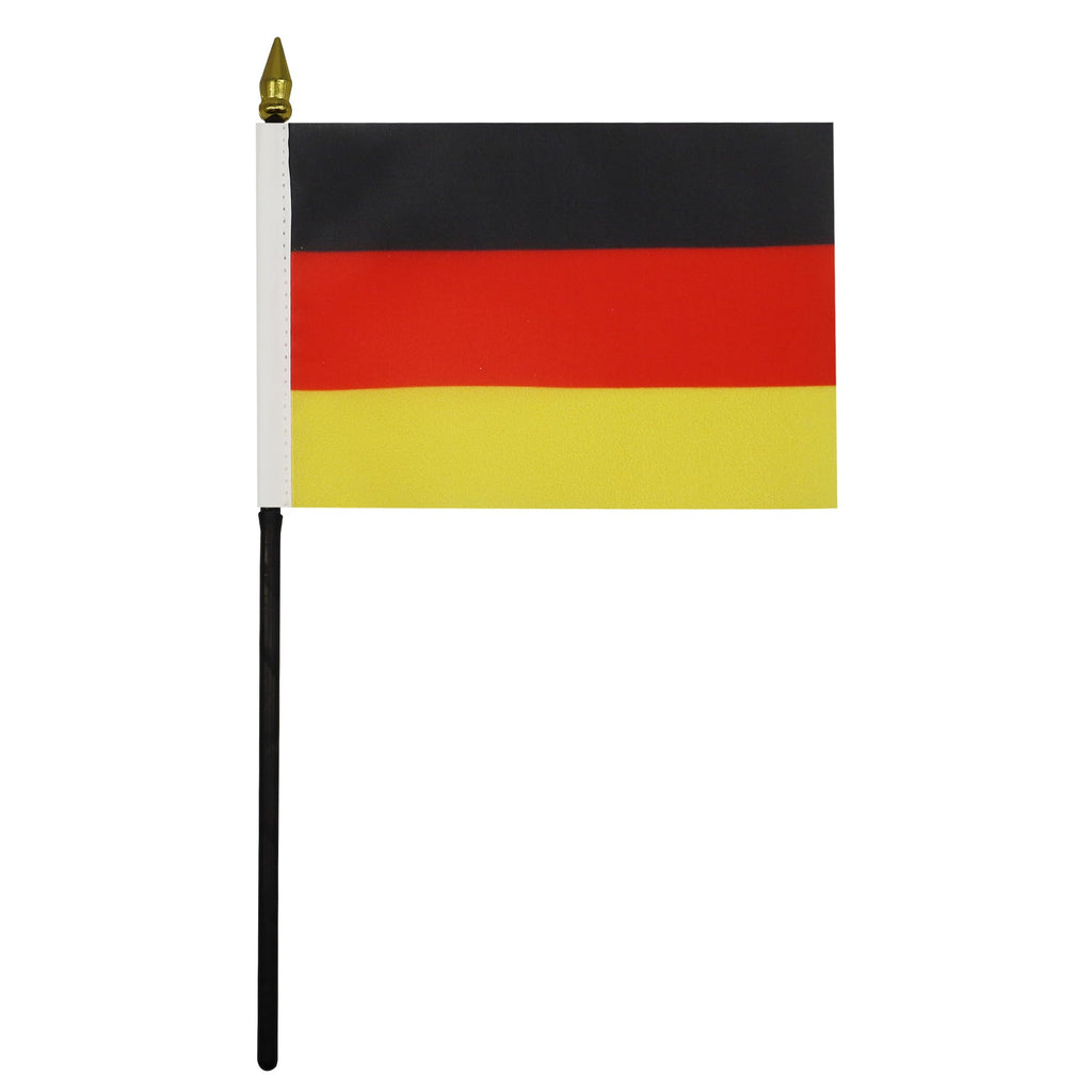 Germany Table Flag 15 x 10 cm 100D Polyester with Plastic Base