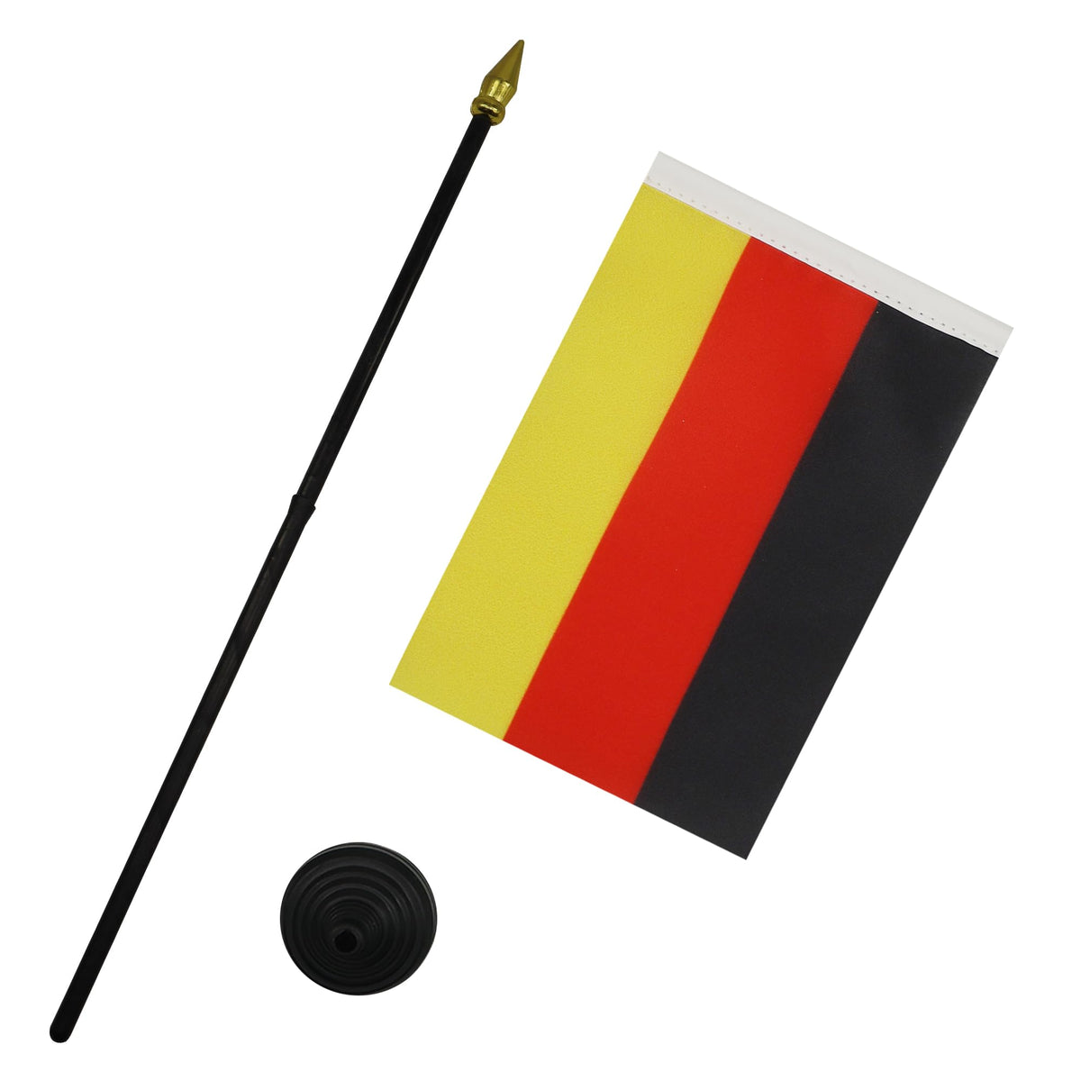 Germany Table Flag 15 x 10 cm 100D Polyester with Plastic Base