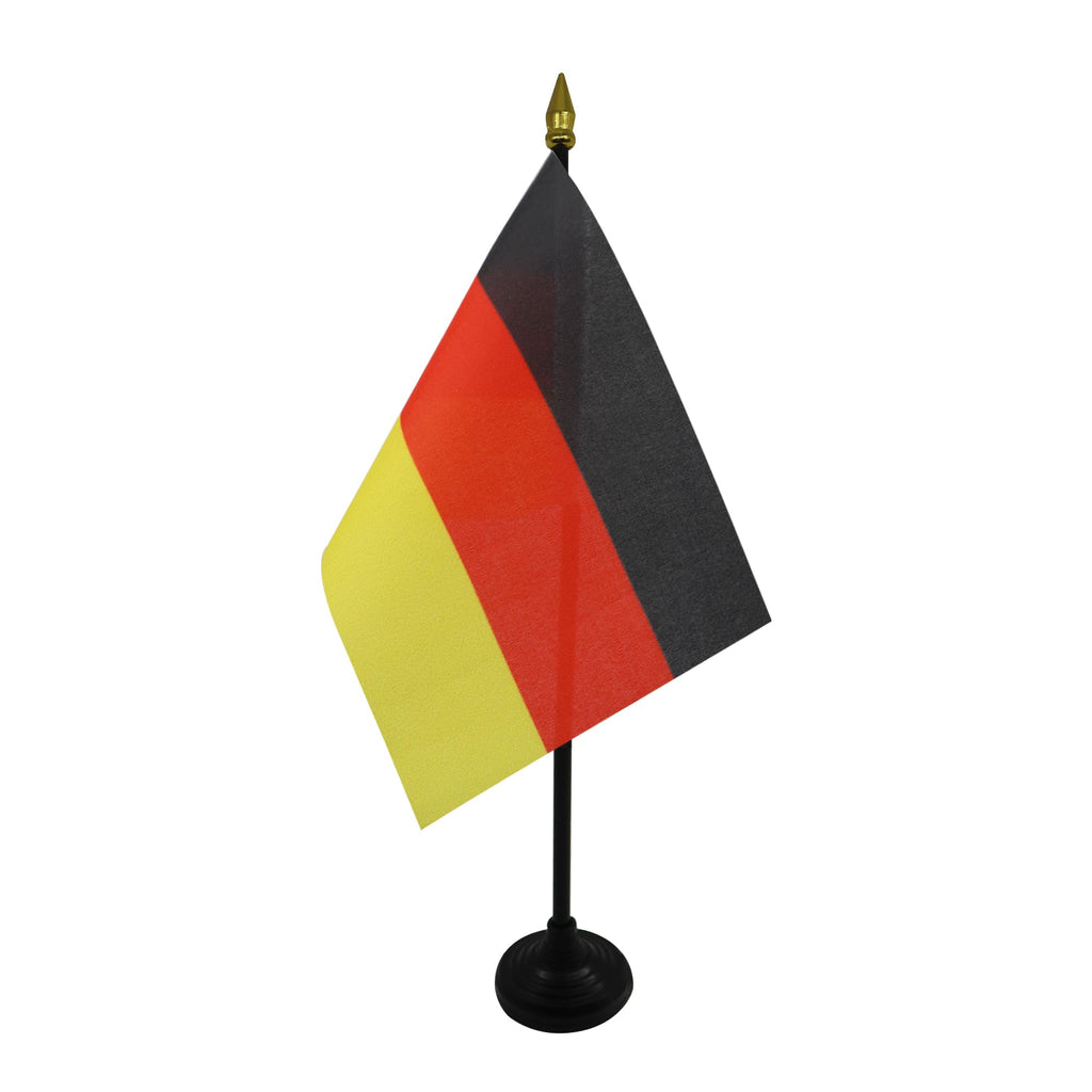 Germany Table Flag 15 x 10 cm 100D Polyester with Plastic Base