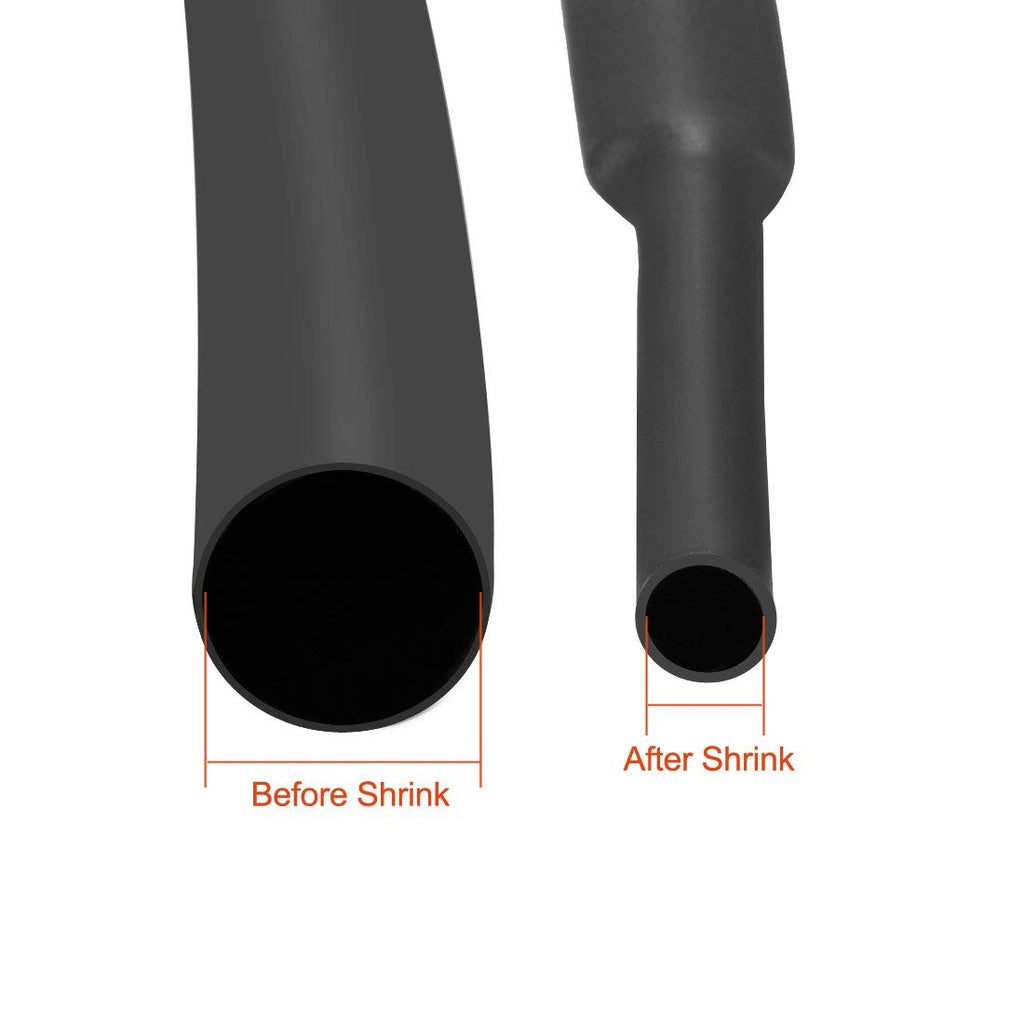 Heat Shrink Tubing 3mm (1/8") 5m 2:1 Black