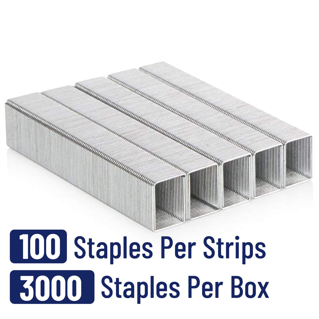 Heavy Duty Staples 3000 pcs, 100-Sheet Capacity