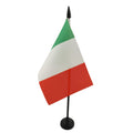 Italy Table Flag 15 x 10 cm 100D Polyester with Plastic Base