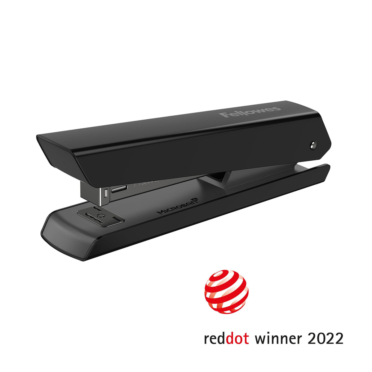 Jam-Free LX820 20-Sheet Antibacterial Full-Strip Manual Stapler, Black