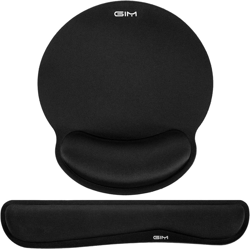 Keyboard & Mouse Mat Set — Ergonomic Gel Mouse Pad with Memory Foam Wrist Support (S-01)