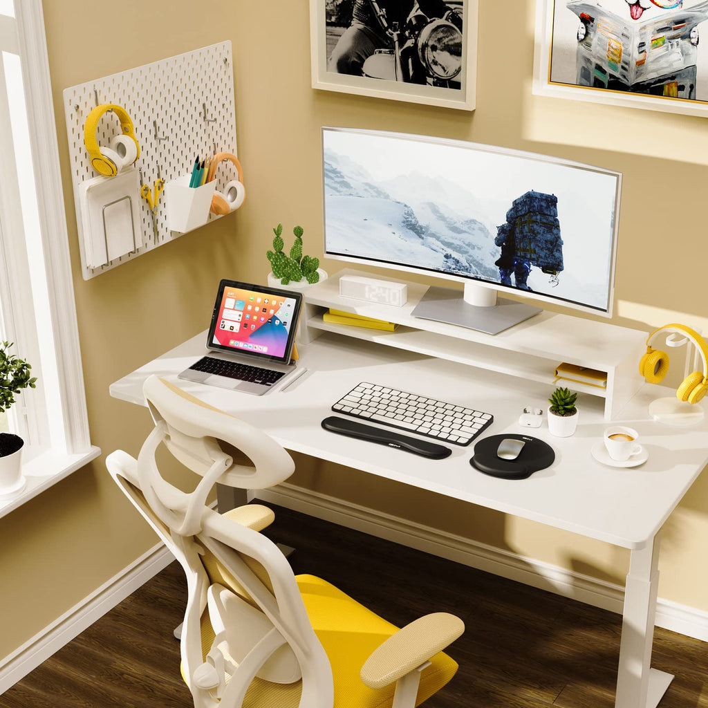 Keyboard & Mouse Mat Set — Ergonomic Gel Mouse Pad with Memory Foam Wrist Support (S-01)