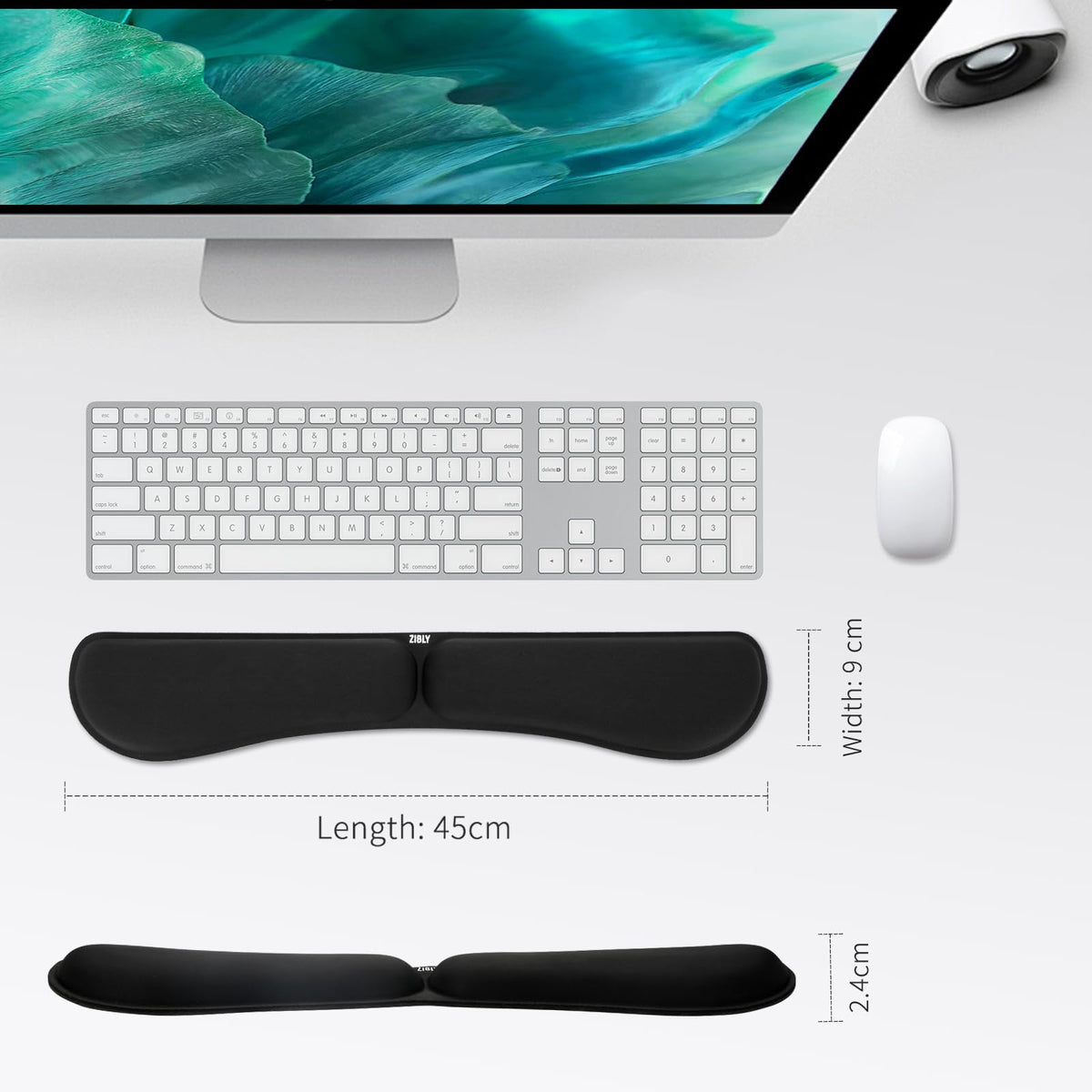 Keyboard Wrist Rest - Ergonomic Memory Foam Non-Slip Wrist Support