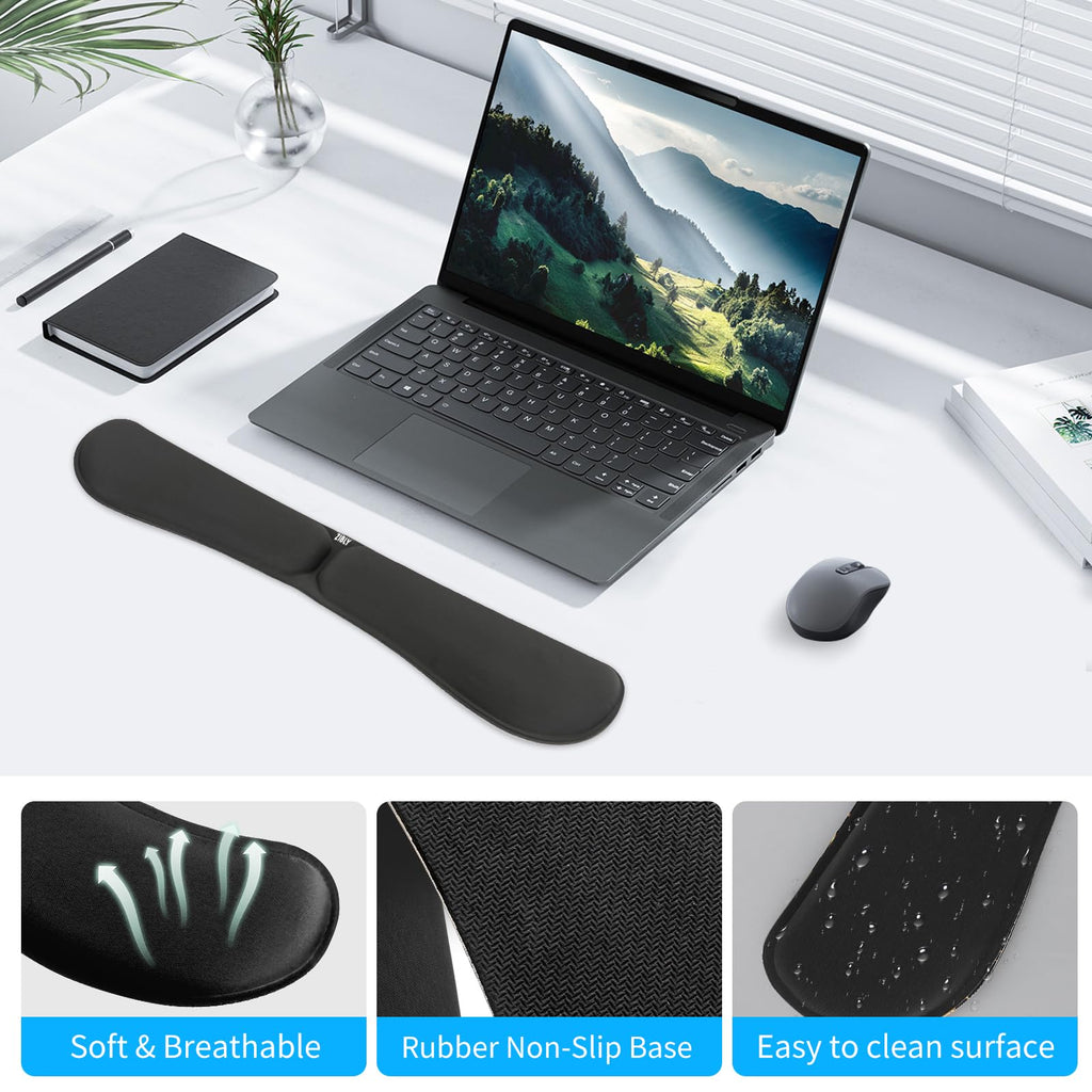 Keyboard Wrist Rest - Ergonomic Memory Foam Non-Slip Wrist Support
