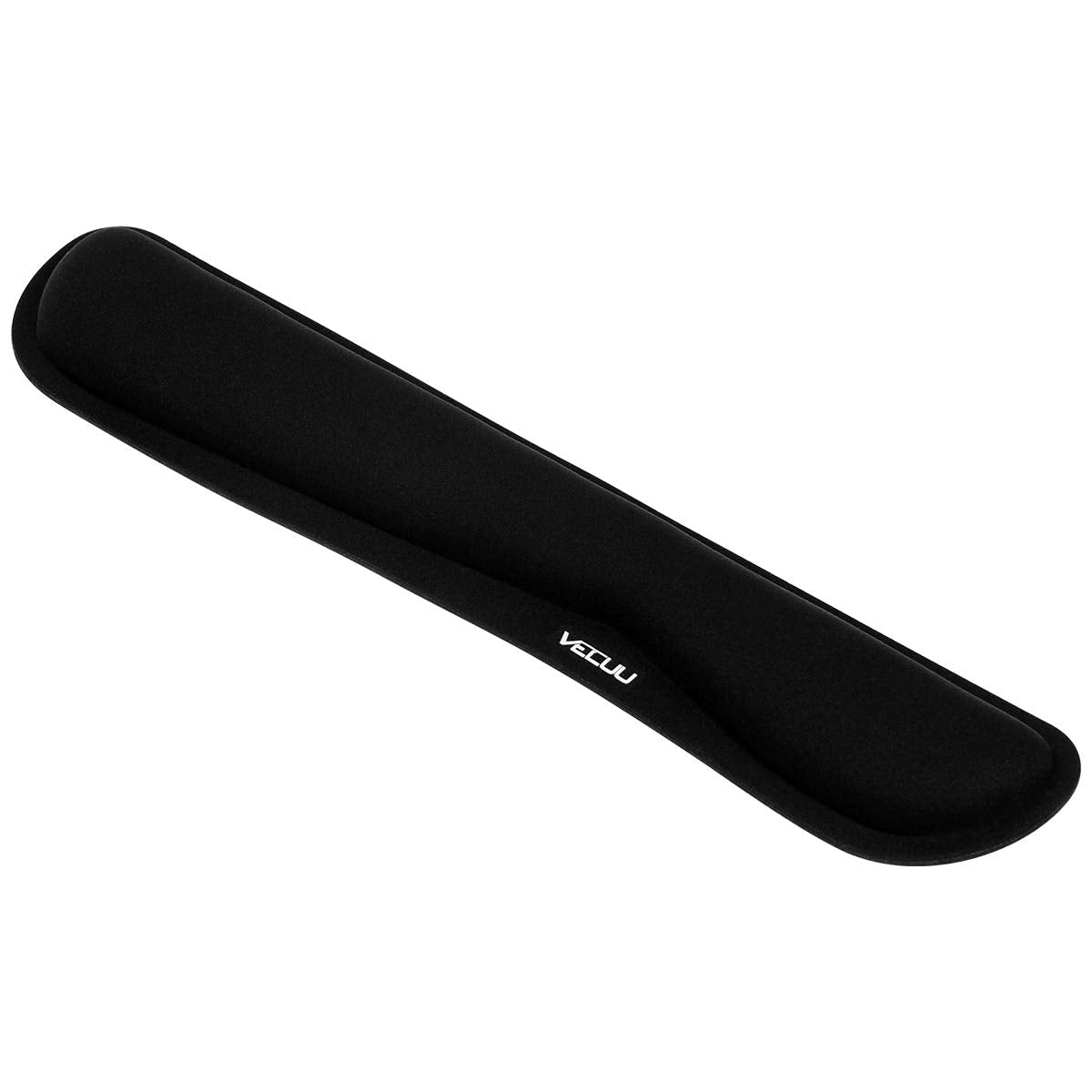 Keyboard Wrist Rest — Ergonomic Raised Memory Foam, Anti-Slip (Black)