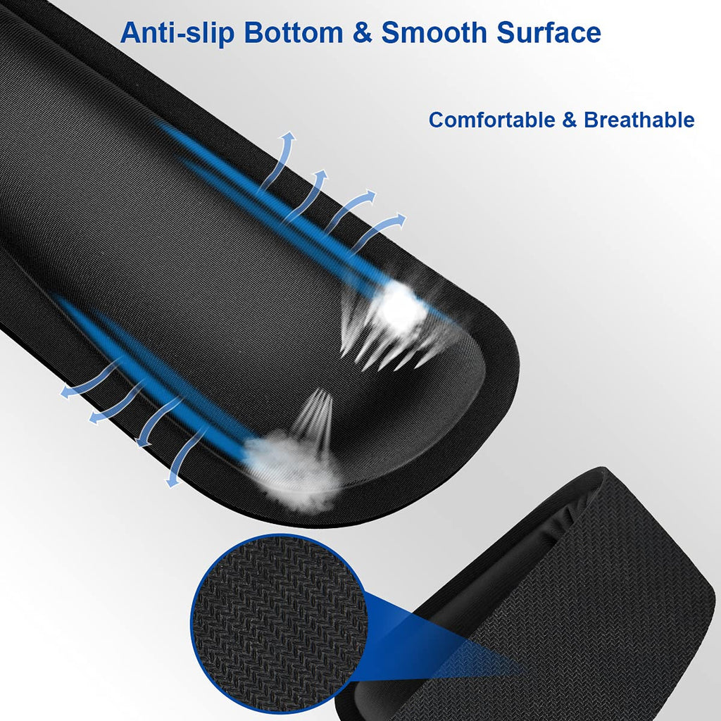 Keyboard Wrist Rest Support Pad Ergonomic Non-Slip Memory Foam Black