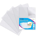 L-Shape Clear Strong A4 Plastic Document Wallet White 22x30.5cm