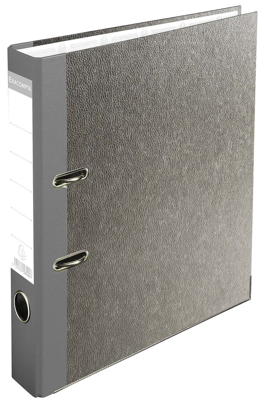 Lever Arch File Marbled Paper Grey Spine 50 mm A4