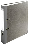 Lever Arch File Marbled Paper Grey Spine 50 mm A4