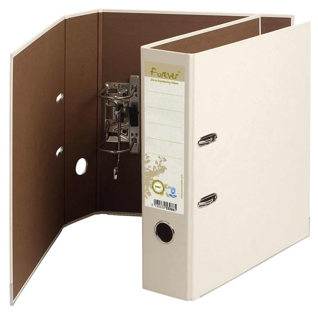Lever Arch File Prem'Touch Ivory 80mm A4 Maxi