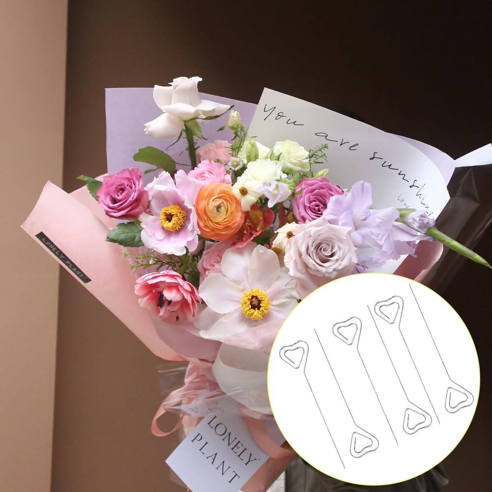 Memo Clip Set — 6 Metal Heart-Shaped Note & Photo Holders
