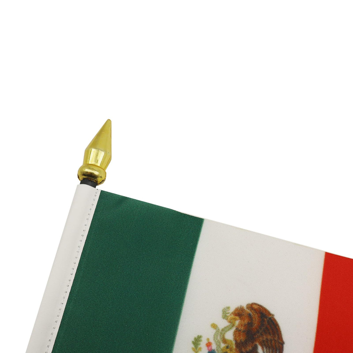 Mexico Table Flag 15 x 10 cm 100D Polyester with Plastic Base