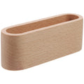 Minimalist Beech Wood Business Card Holder - Natural Light Brown