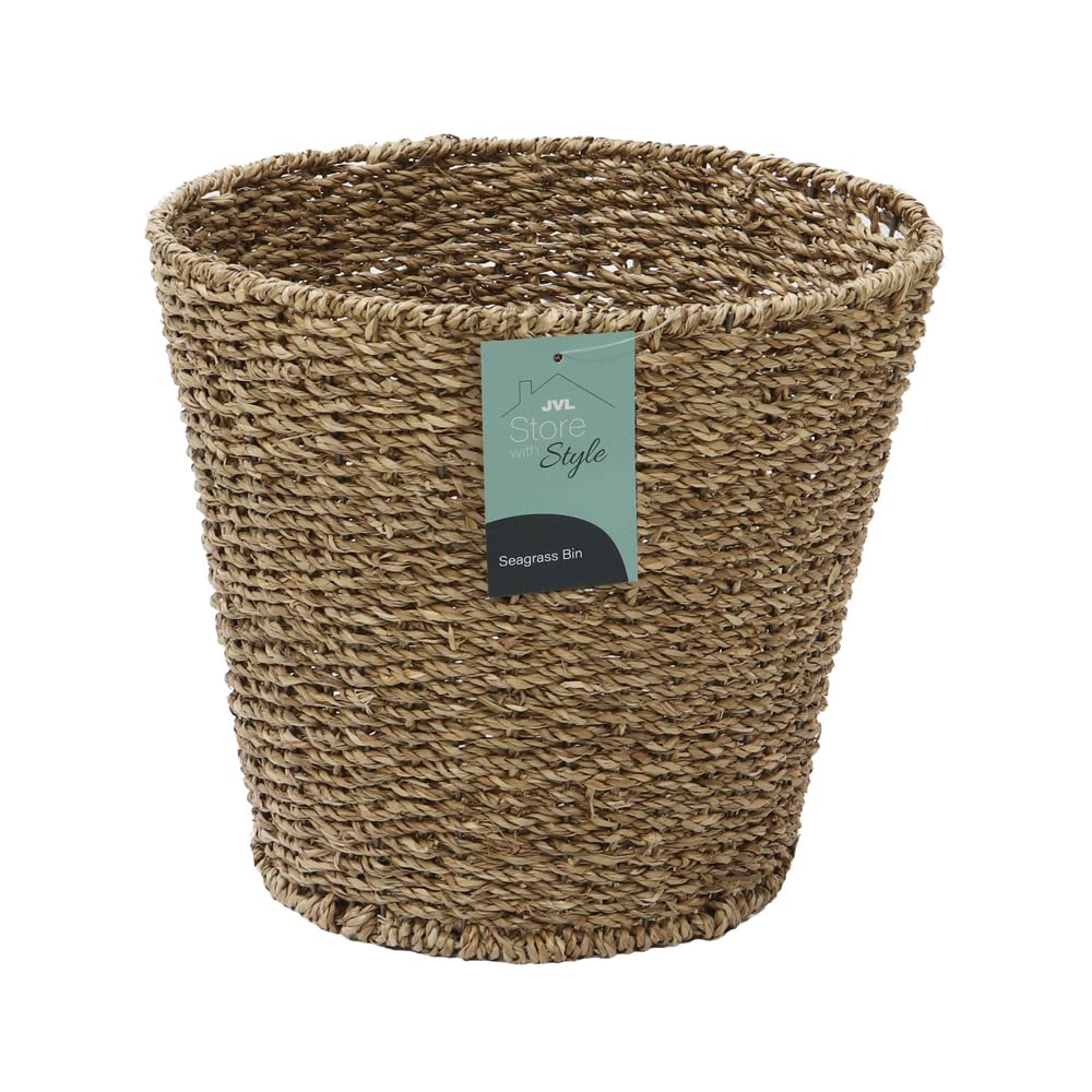 Natural Round Seagrass Waste Paper Basket