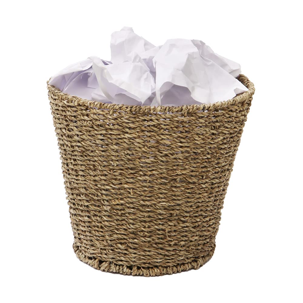 Natural Round Seagrass Waste Paper Basket