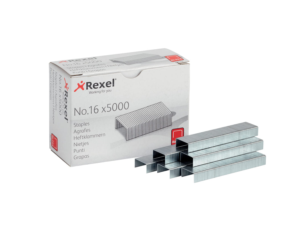 No.16 (24/6) Standard Staples 6mm Leg – Up to 20 Sheets, Box of 5000
